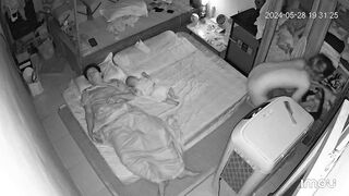 網路攝影機偷拍 剛生完娃的年輕夫妻日常性生活