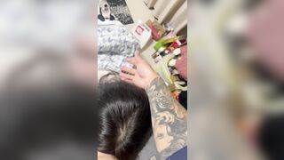 花臂男與小女友自拍洩密-1